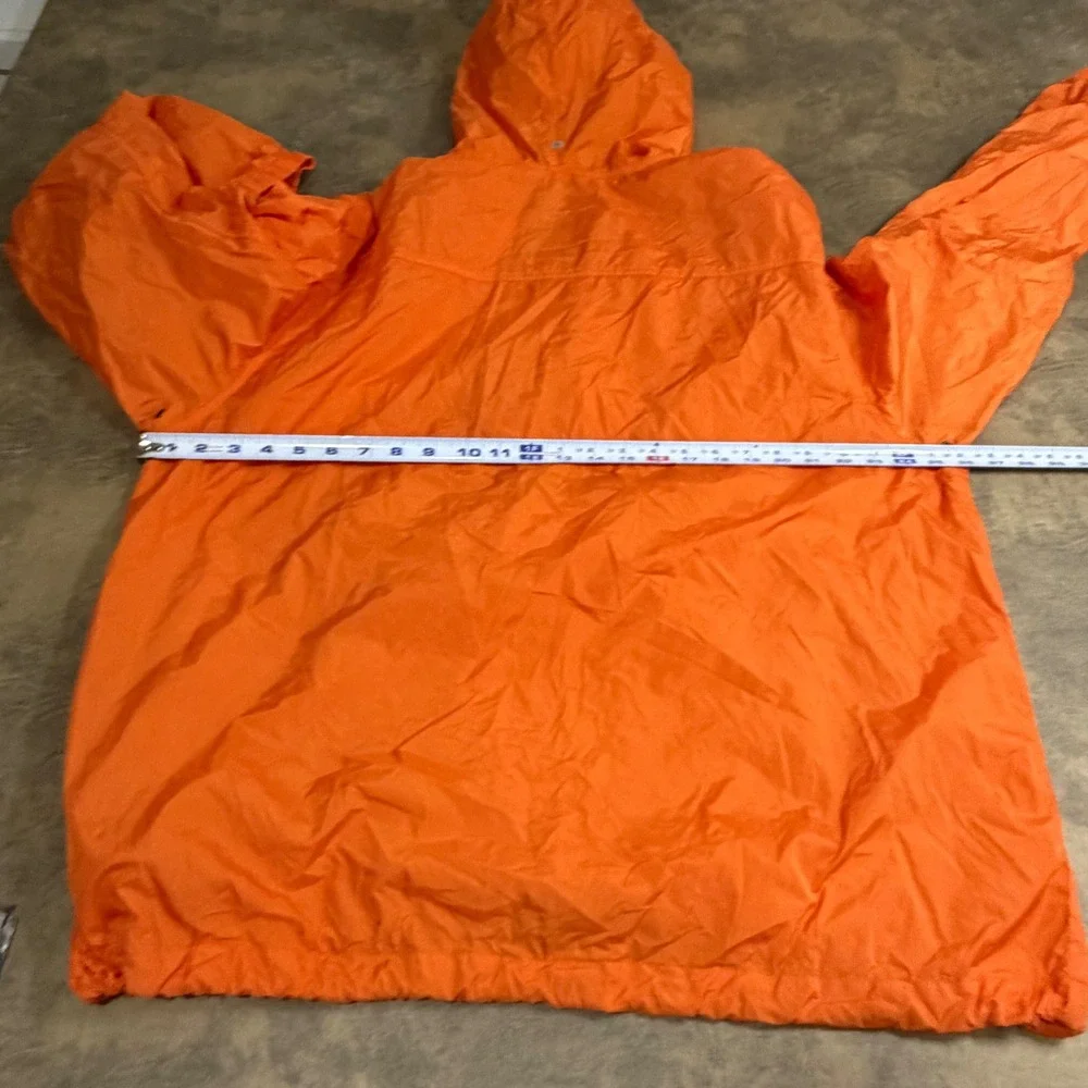 Old Navy Windbreaker Anorak Mens XL Orange Surplus System Rain Jacket VTG y2k